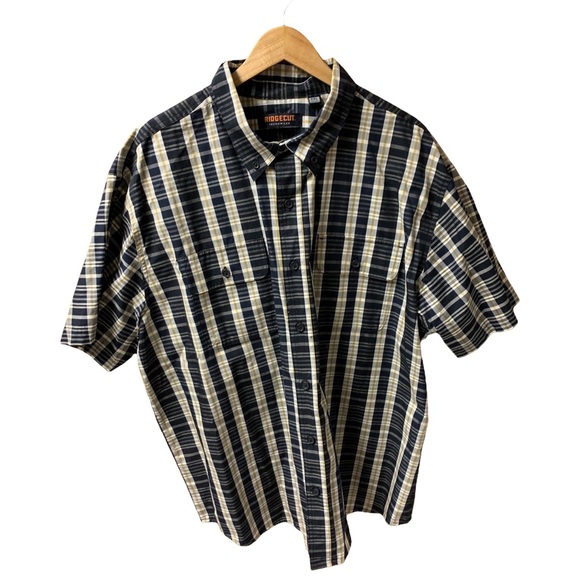 Ridgecut Shirts Mens Ridgecut Toughwear Short Sleeve Plaid Button